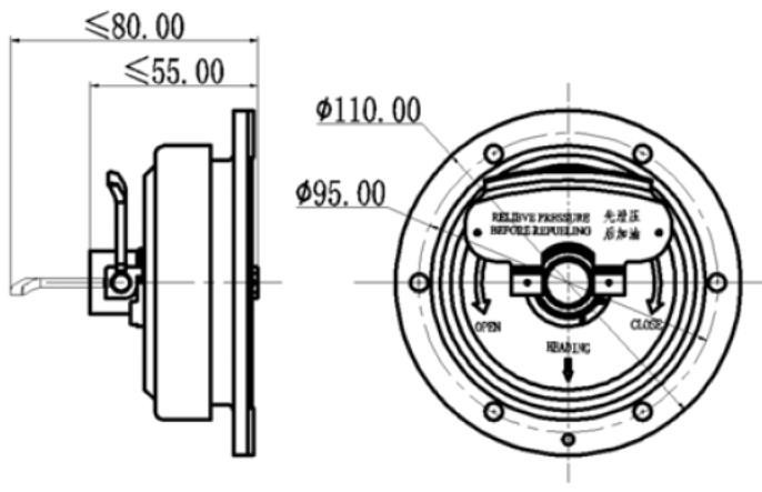 Gravity Fuel Cap For RP-3 Fuel 210 KPa suppliers