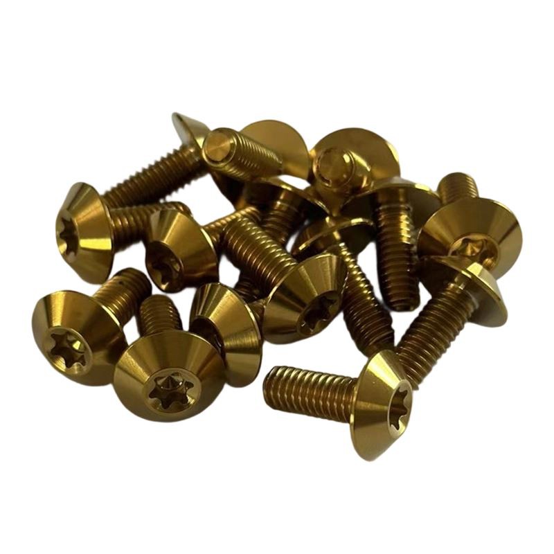 Titaniwm Countersunk Golchwr Pennaeth Torx Sgriw