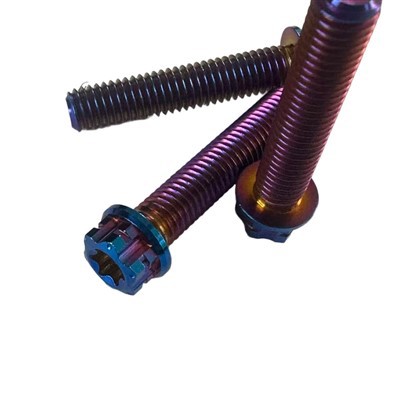 Titaniwm fflans Pennaeth Torx Sgriw / Bolt